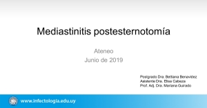 Mediastinitis postesternotomía