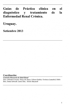 Guías de Práctica clínica en el diagnóstico y tratamiento de la Enfermedad Renal Crónica